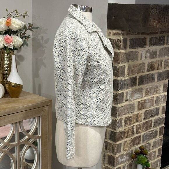 ANTHROPOLOGIE Dolan Left Coast Women’s Rossi Eyelet Moto Jacket in the Size M - Picture 11 of 16